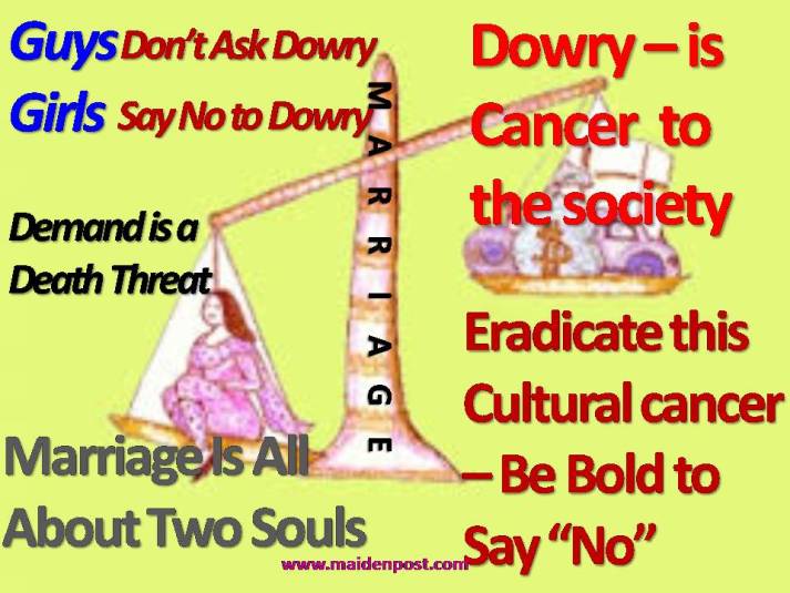 No to Dowry